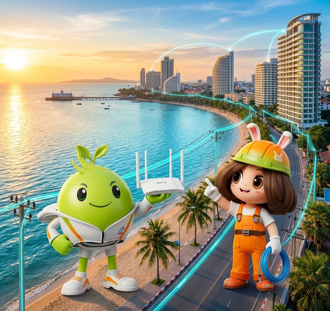 3BB เน็ตบ้านไฟเบอร์ พัทยา